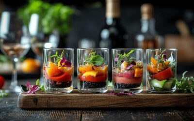 Verrines Aperitives de Saison – Recette au fromage frais et herbes du jardin